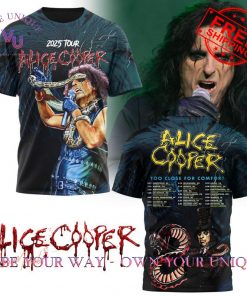 Alice Cooper Too Close For Comfort 2025 Tour Special Edition T-Shirt