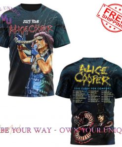 Alice Cooper Too Close For Comfort 2025 Tour Special Edition T-Shirt