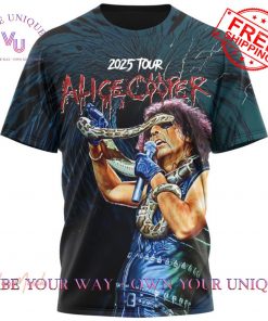 Alice Cooper Too Close For Comfort 2025 Tour Special Edition TShirt