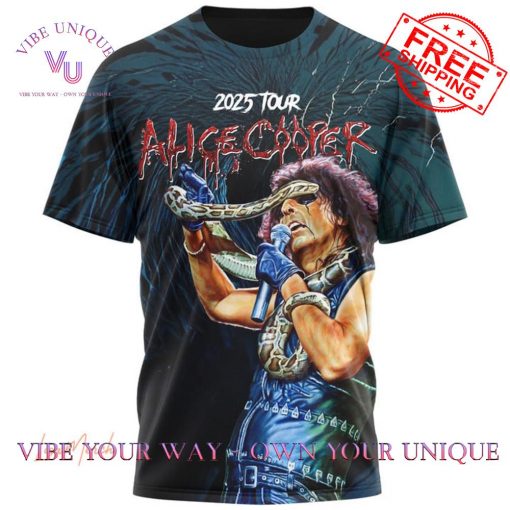 Alice Cooper Too Close For Comfort 2025 Tour Special Edition T-Shirt