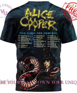 Alice Cooper Too Close For Comfort 2025 Tour Special Edition TShirt