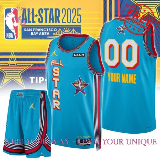 All-Star 2025 NBA Custom Name Basketball Jersey Collection