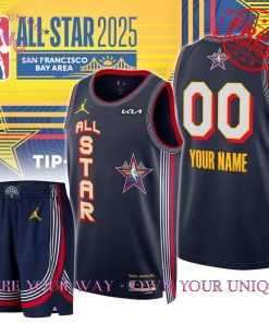 All-Star 2025 NBA Custom Name Basketball Jersey Collection