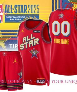 All Star 2025 NBA Custom Name Basketball Jersey Collection