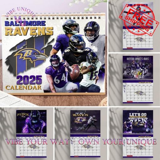 Baltimore Ravens Special 2025 Wall Hanging Calendar