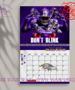 Baltimore Ravens Special 2025 Wall Hanging Calendar