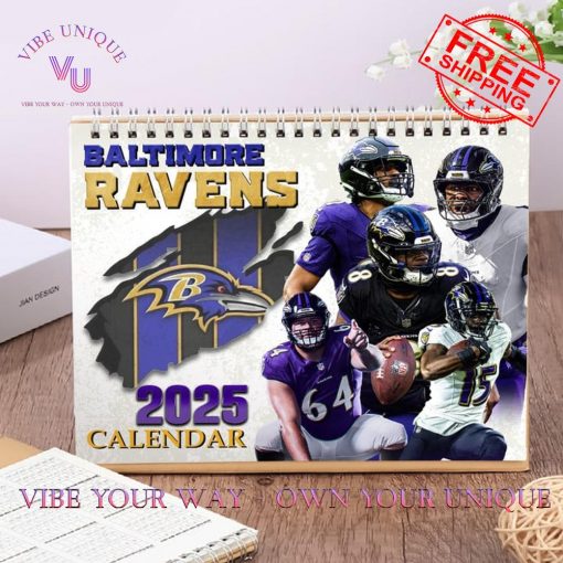 Baltimore Ravens Special 2025 Wall Hanging Calendar