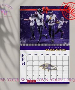 Baltimore Ravens Special 2025 Wall Hanging Calendar