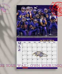 Baltimore Ravens Special 2025 Wall Hanging Calendar