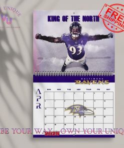 Baltimore Ravens Special 2025 Wall Hanging Calendar