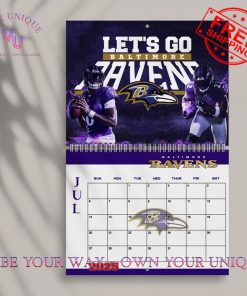 Baltimore Ravens Special 2025 Wall Hanging Calendar