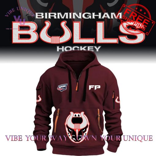 Birmingham Bulls Hockey SPHL FP Limited Edition Multicolor Half Zip Hoodie