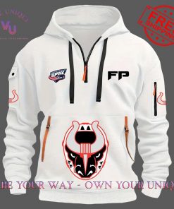 Birmingham Bulls Hockey SPHL FP Limited Edition Multicolor Half Zip Hoodie