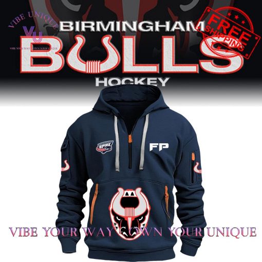 Birmingham Bulls Hockey SPHL FP Limited Edition Multicolor Half Zip Hoodie