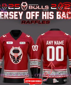 Birmingham Bulls Hockey SPHL Jersey Off His Back Custom Name Limited Edition Hockey Jersey