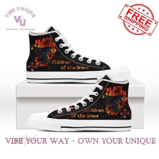 Black Sabbath Children Of The Grave Limited Edition Canvas Shoes