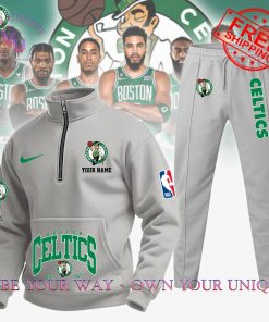 Boston Celtics NBA Custom Name Limited Edition Multicolor Half Zip Hoodie