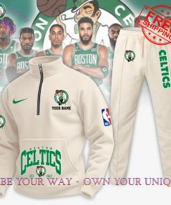 Boston Celtics NBA Custom Name Limited Edition Multicolor Half Zip Hoodie