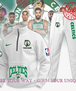 Boston Celtics NBA Custom Name Limited Edition Multicolor Half Zip Hoodie