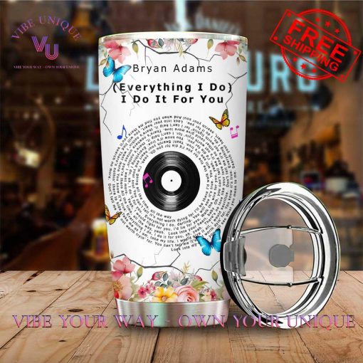 Bryan Adams Everything I Do Custom Name Limited Edition Tumbler