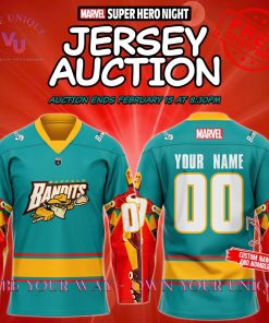 Buffalo Bandits Marval Supper Hero Night 2025 Custom Name Special Edition Hockey Jersey