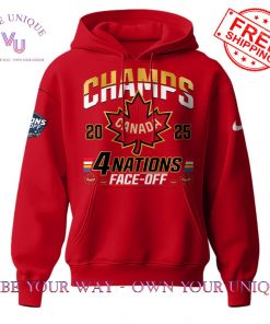 Canada 4 Nations Face-Off Champions 2025 Signature Special Edition Hoodie