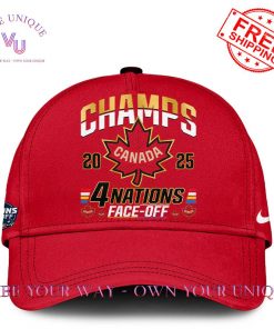 Canada 4 Nations FaceOff Champions 2025 Signature Special Edition Hoodie