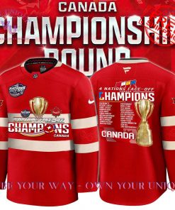 Canada 4 Nations Face-Off Champions 2025 Special Edition Hockey Jersey