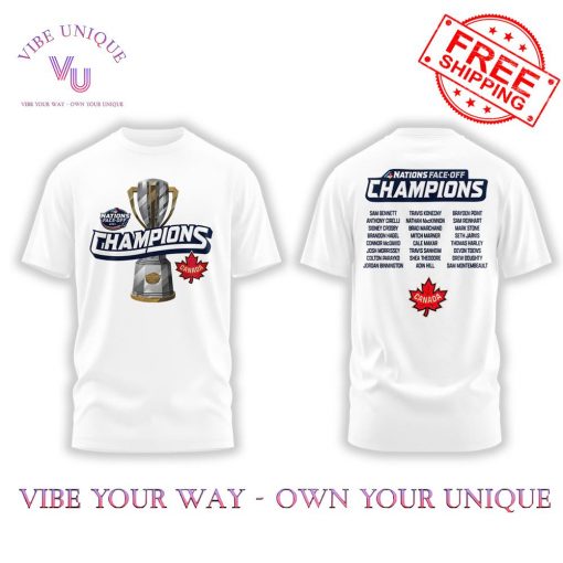 Canada Hockey Champions 2025 4 Nations Face-Off Limited Edition T-Shirt