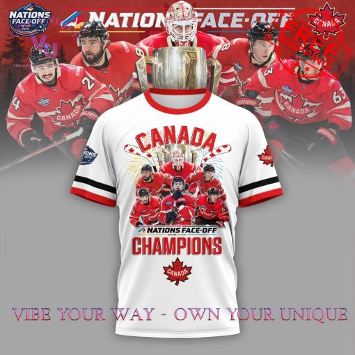 Canada NHL 4 Nations Face-Off 2025 Champions Limited Edition T-Shirt