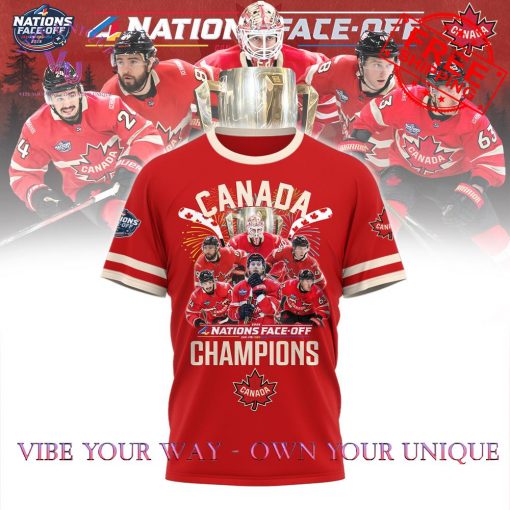 Canada NHL 4 Nations Face-Off 2025 Champions Limited Edition T-Shirt