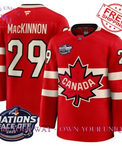 Canada Nathan MacKinnon 4 Nations Face-Off 2025 Special Edition Jersey