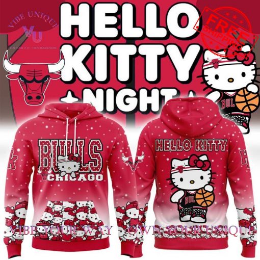 Chicago Bulls X Hello Kitty Night Special Edition Hoodie