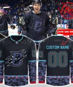 Columbus River Dragons Military Night Custom Name Limited Edition Hockey Jersey