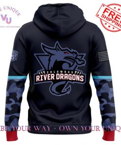 Columbus River Dragons Military Night Custom Name Limited Edition Hoodie