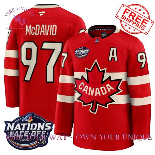 Connor McDavid 4 Nations Face-Off Limited Edition Jersey