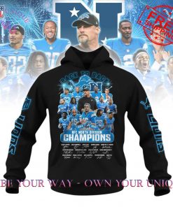 Detroit Lions NFC Back To Back Limited Edition Black Hoodie