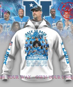 Detroit Lions NFC Back To Back Limited Edition Black Hoodie