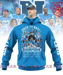 Detroit Lions NFC Back To Back Limited Edition Black Hoodie