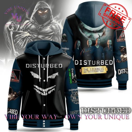 Disturbed The Sickness 25th Anniversary Tour Special Edition Baseball Jacket