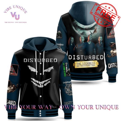 Disturbed The Sickness 25th Anniversary Tour Special Edition Baseball Jacket