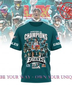 Eagles Super Bowl LIX 2 Times Champions Limited Edition TShirt