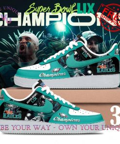 Eagles Super Bowl LIX Champions Limited Edition Midnight Green Air Force 1