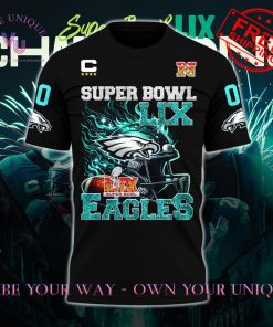 Eagles Super Bowl LIX Champions Premium Special Edition Black T-Shirt