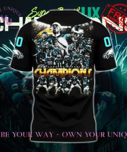 Eagles Super Bowl LIX Champions Premium Special Edition Black TShirt