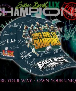 Eagles Super Bowl LIX Champions Signature Limited Edition Black Classic Cap