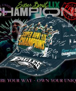 Eagles Super Bowl LIX Champions Signature Limited Edition Black Classic Cap