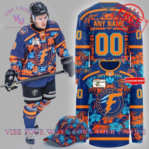 Fargo Force The Ride The Wave Custom Name Limited Edition Hockey Jersey