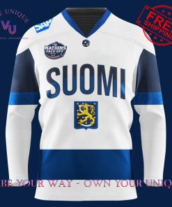 Finland 4 Nations Face-Off Custom Name Limited Edition Hookey Jersey