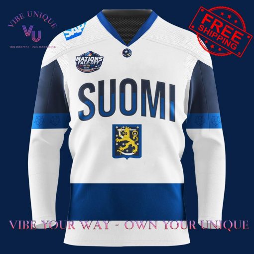 Finland 4 Nations Face-Off Custom Name Limited Edition Hookey Jersey